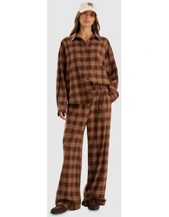 Tove Check Shirt in Brown
