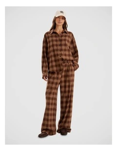 Tove Check Shirt in Brown