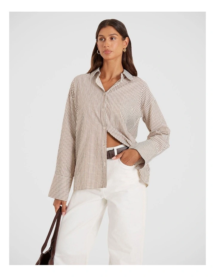 Frankie Shirt in Beige image 1