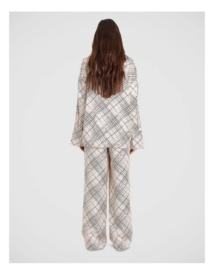 Amira Satin Trouser in White image 2