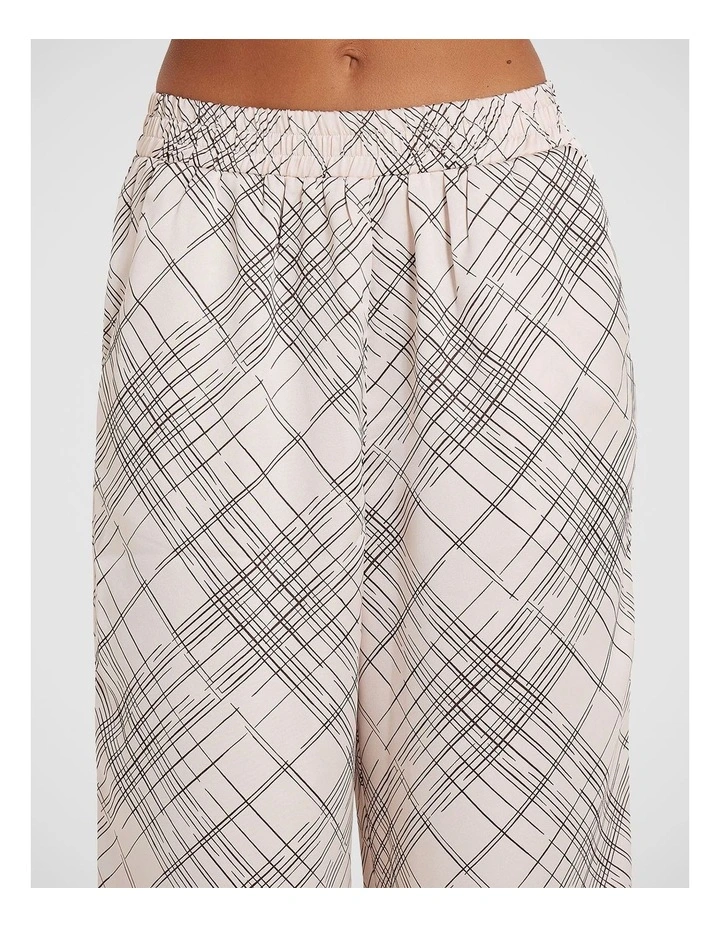 Amira Satin Trouser in White image 4