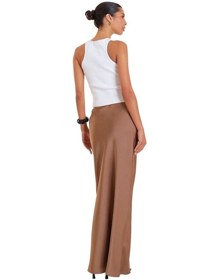Novah Skirt in Taupe image 2