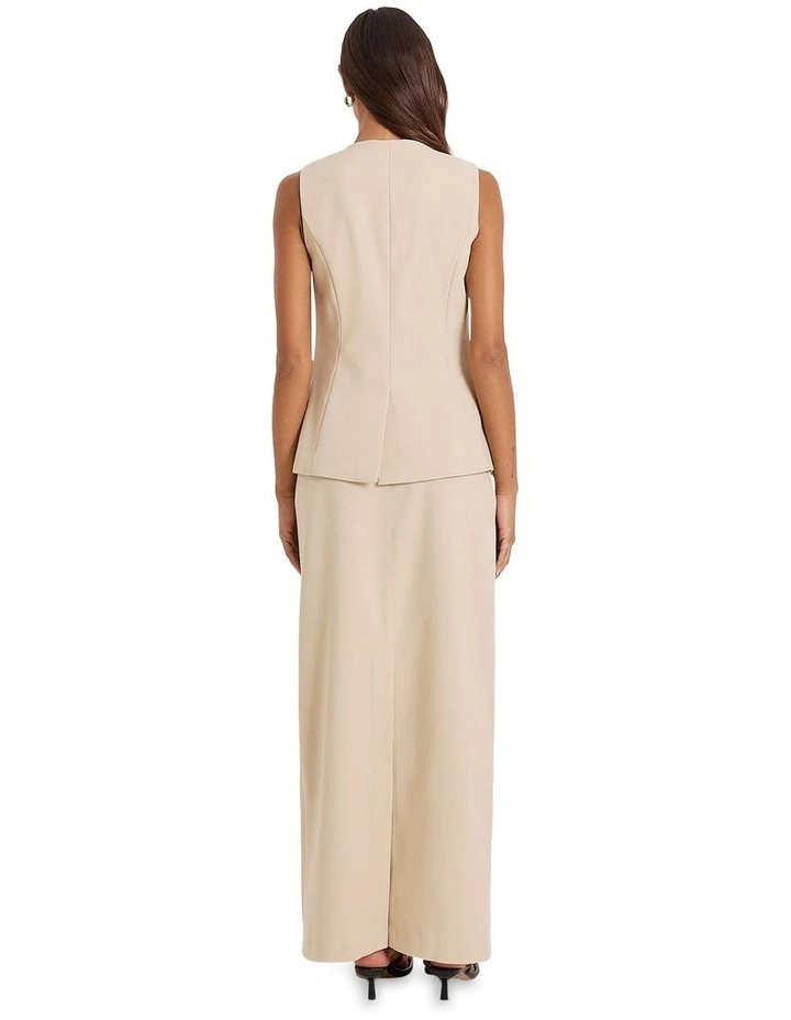 Elliana Maxi Skirt in Beige image 2