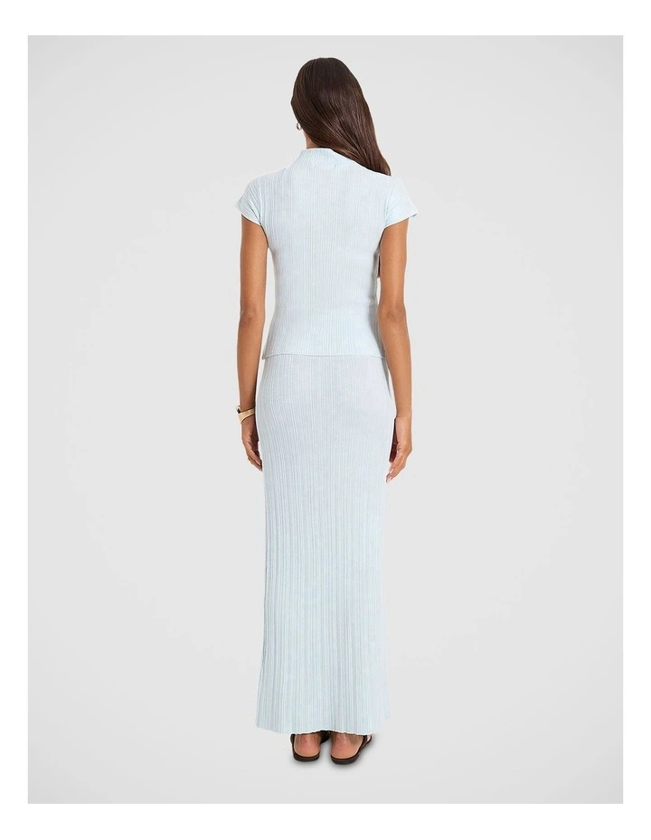 Stella Knit Skirt in Blue image 2
