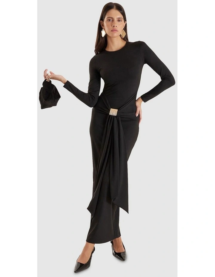 Mel Maxi Dress in Black image 1
