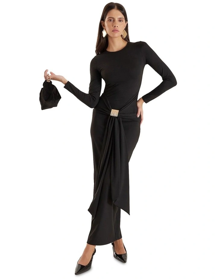 Mel Maxi Dress in Black image 1