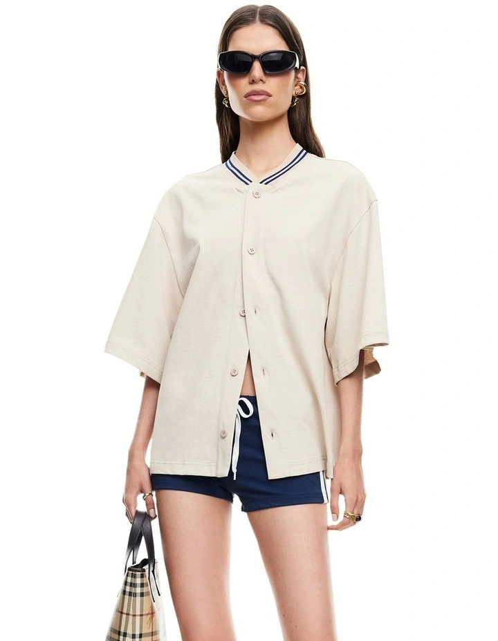 Clubhouse Jersey in Beige image 4