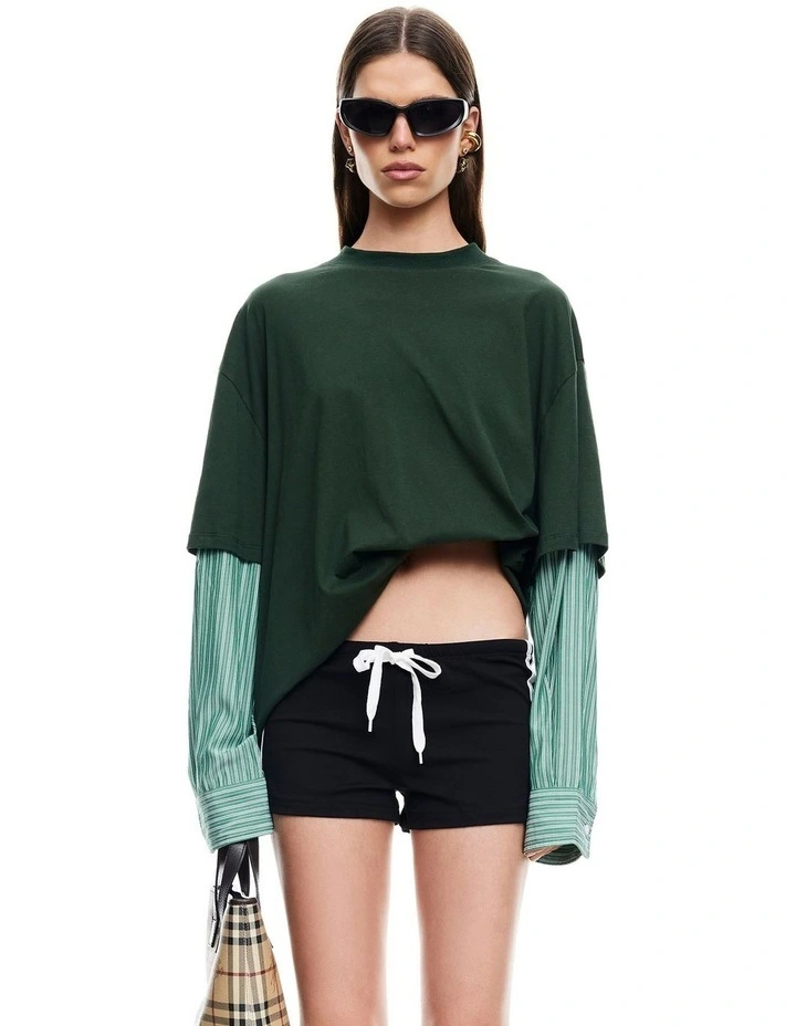 Bottega T-shirt in Green image 4