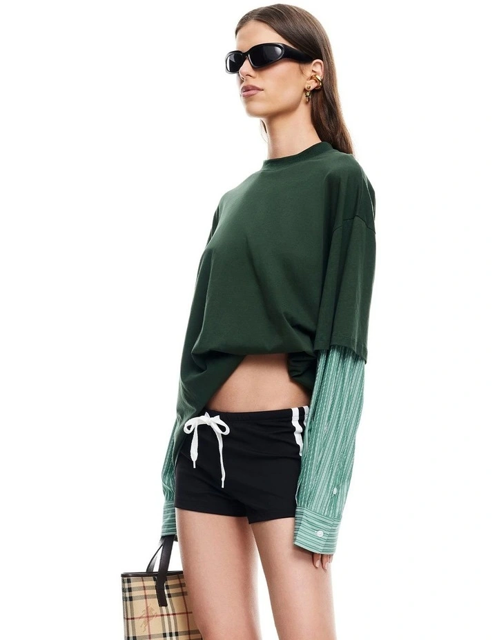 Bottega T-shirt in Green image 5