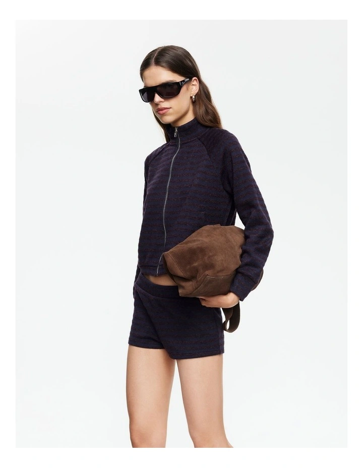 Bloom Knit Jacket in Blue image 3