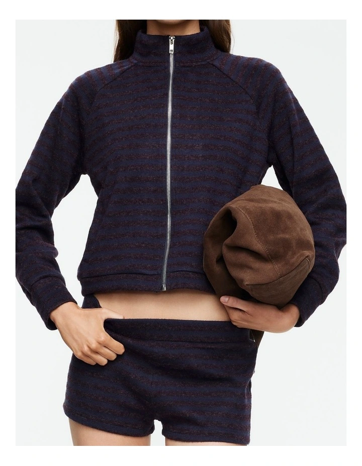 Bloom Knit Jacket in Blue image 5