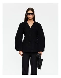 Heart Shaped Coat in Black