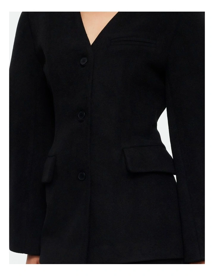Heart Shaped Coat in Black image 5