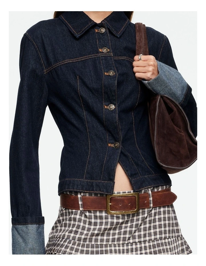 The Bronx Jacket in Denim image 5
