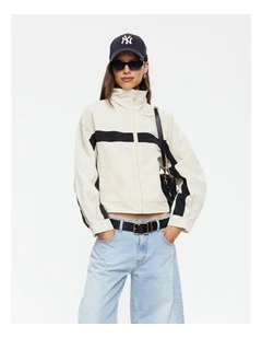 Essential Windbreaker Jacket in Cream