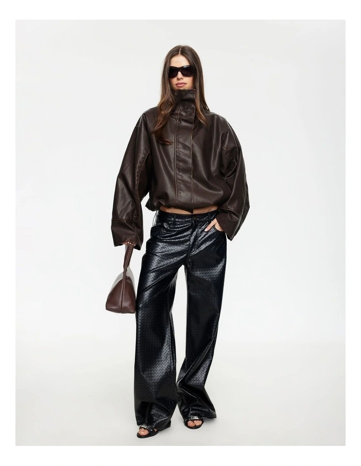 Shoreline Funnel Jacket in Brown image 4
