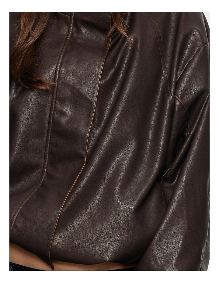 Shoreline Funnel Jacket in Brown image 5