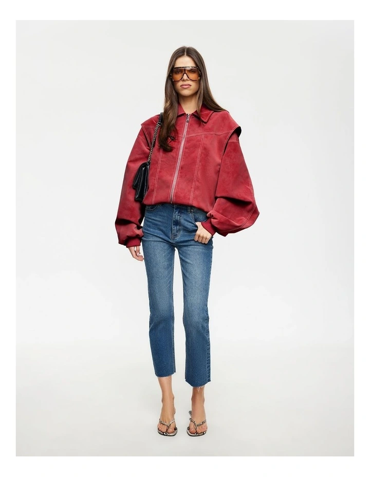 Vista Bomber Jacket in Red image 4