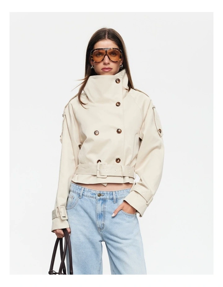 Blanc Cropped Trench image 1