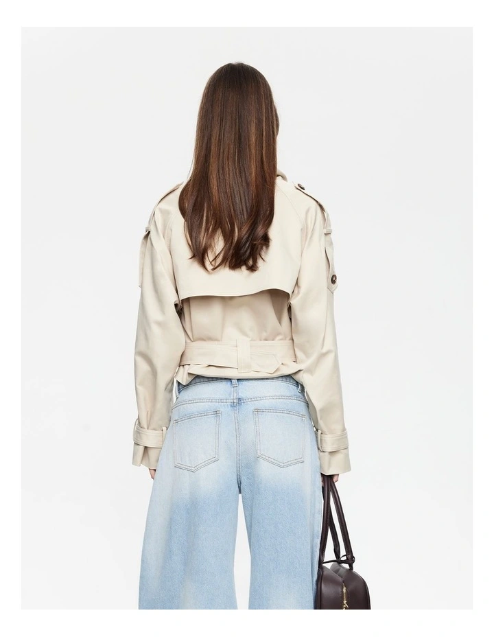 Blanc Cropped Trench image 2