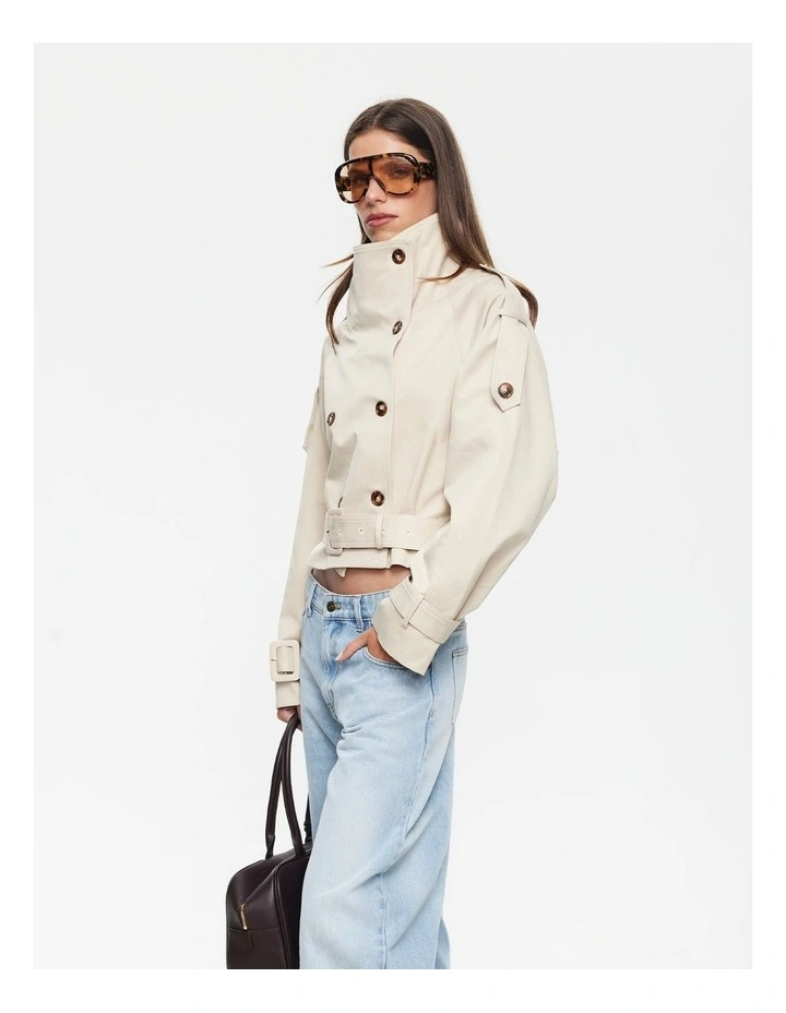 Blanc Cropped Trench image 3