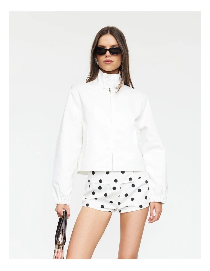 Capri Club Jacket in White image 1