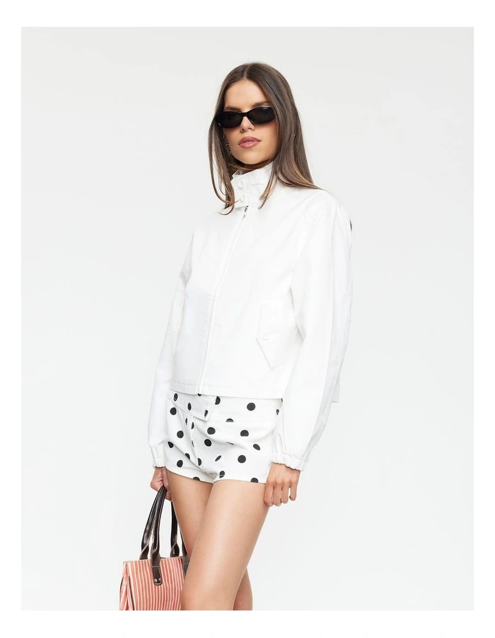 Capri Club Jacket in White image 3