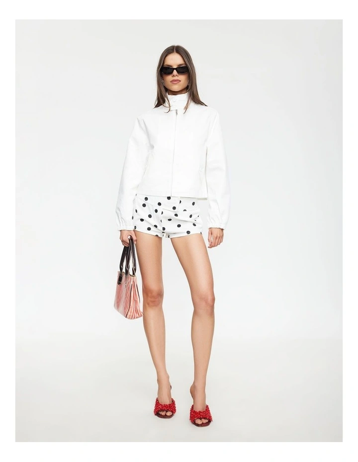 Capri Club Jacket in White image 4