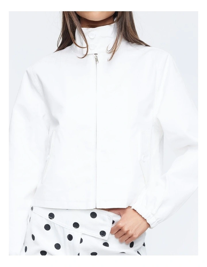 Capri Club Jacket in White image 5