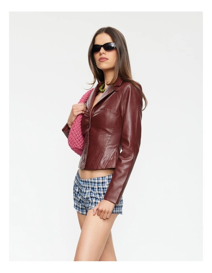 Merci Jacket in Red image 3