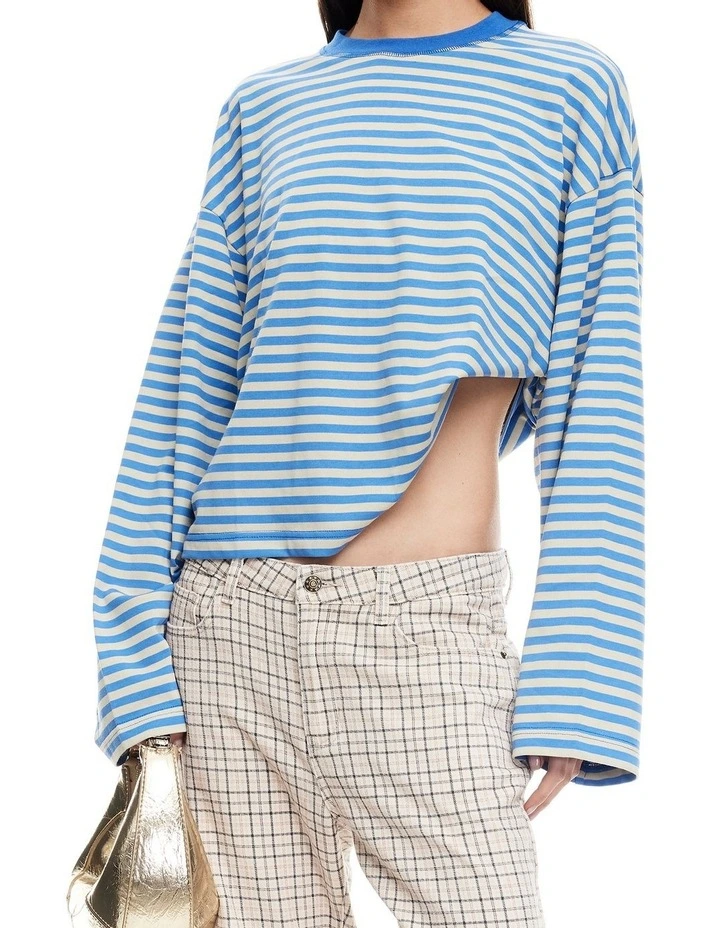 Bloom Long Sleeve Top in Blue image 5