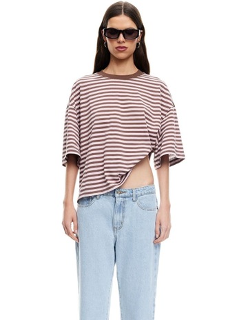 Chocolate Blush Stripe colour