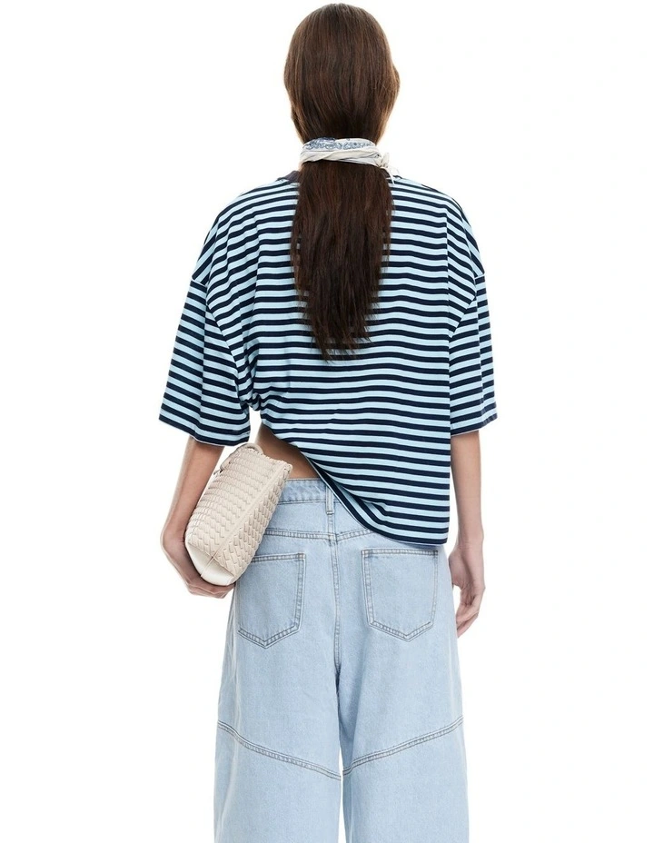 Bloom Short Sleeve Tee in Blue image 4