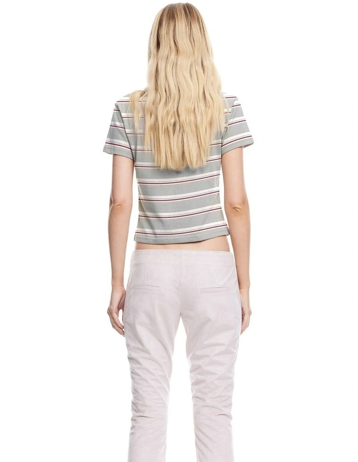 Loft Stripe Tee in Grey image 2