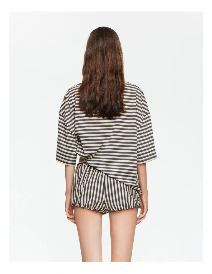 Bloom Short Sleeve T-shirt in Beige image 2