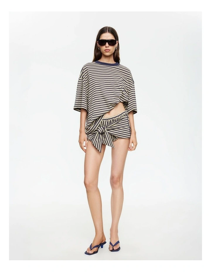 Bloom Short Sleeve T-shirt in Beige image 4