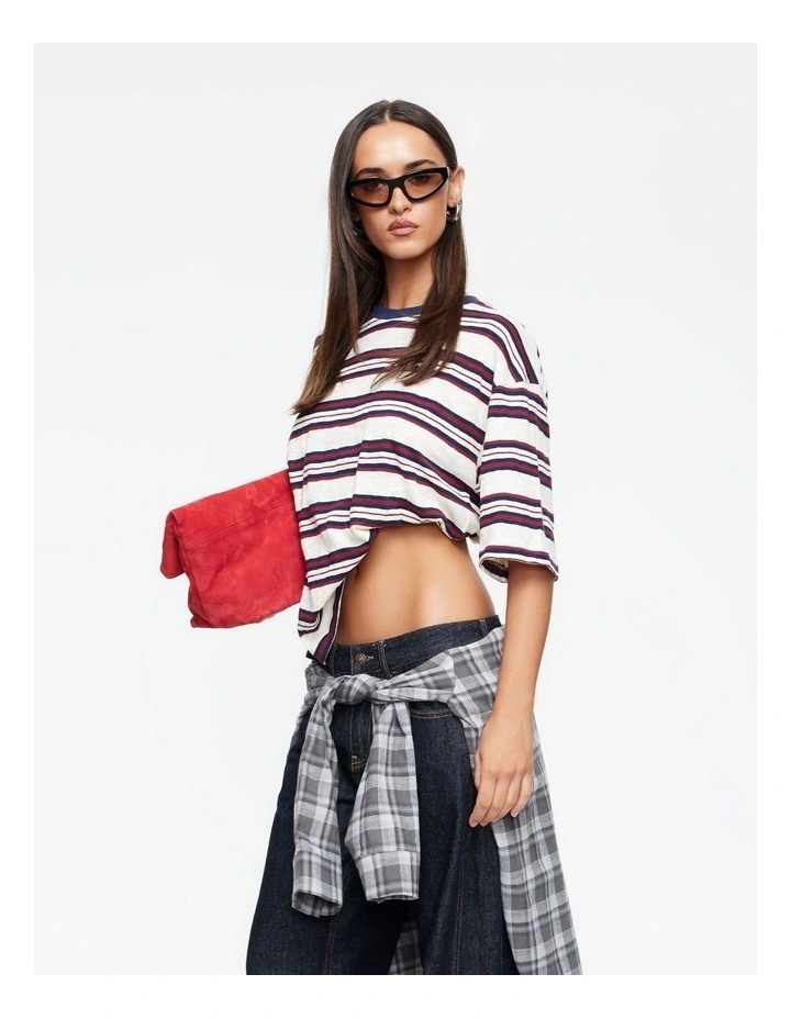 Bloom Long Sleeve Top in Red image 5