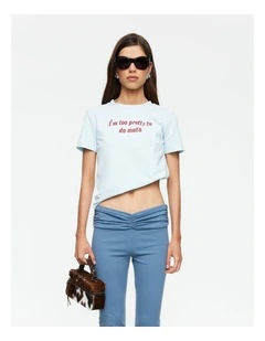 Too Pretty Tee in Blue