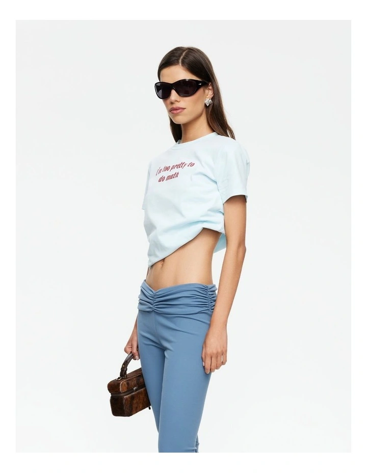 Too Pretty Tee in Blue image 3