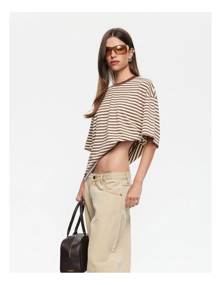 Bloom Long Sleeve in Sorbet and Chocolate Stripe image 3