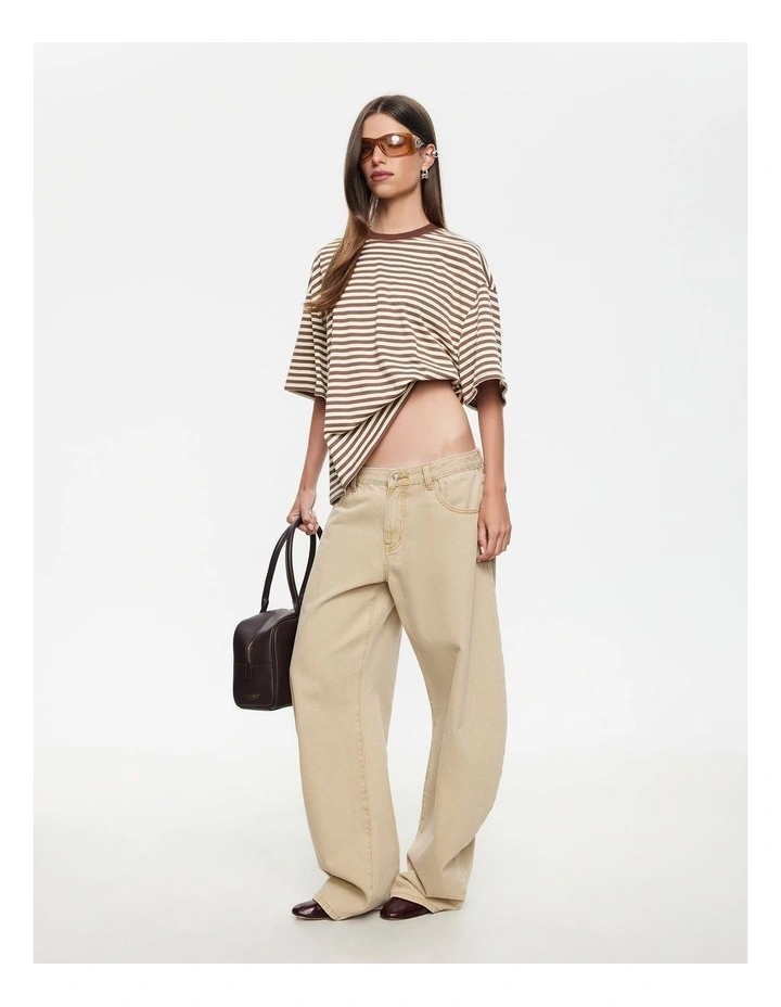 Bloom Long Sleeve in Sorbet and Chocolate Stripe image 4