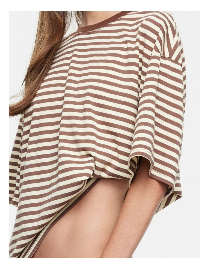 Bloom Long Sleeve in Sorbet and Chocolate Stripe image 5