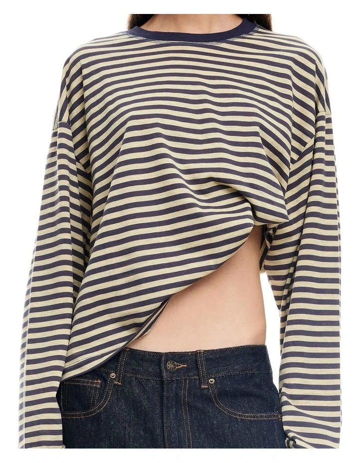 Bloom Long Sleeve T-Shirt in Beige image 5
