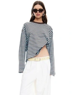 Bloom Long Sleeve T-Shirt in Blue