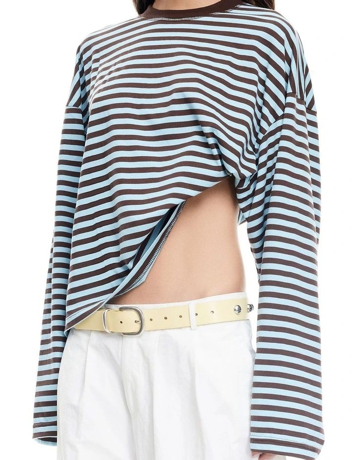 Bloom Long Sleeve T-Shirt in Blue image 5