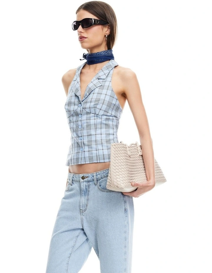 Lure Top in Blue image 4