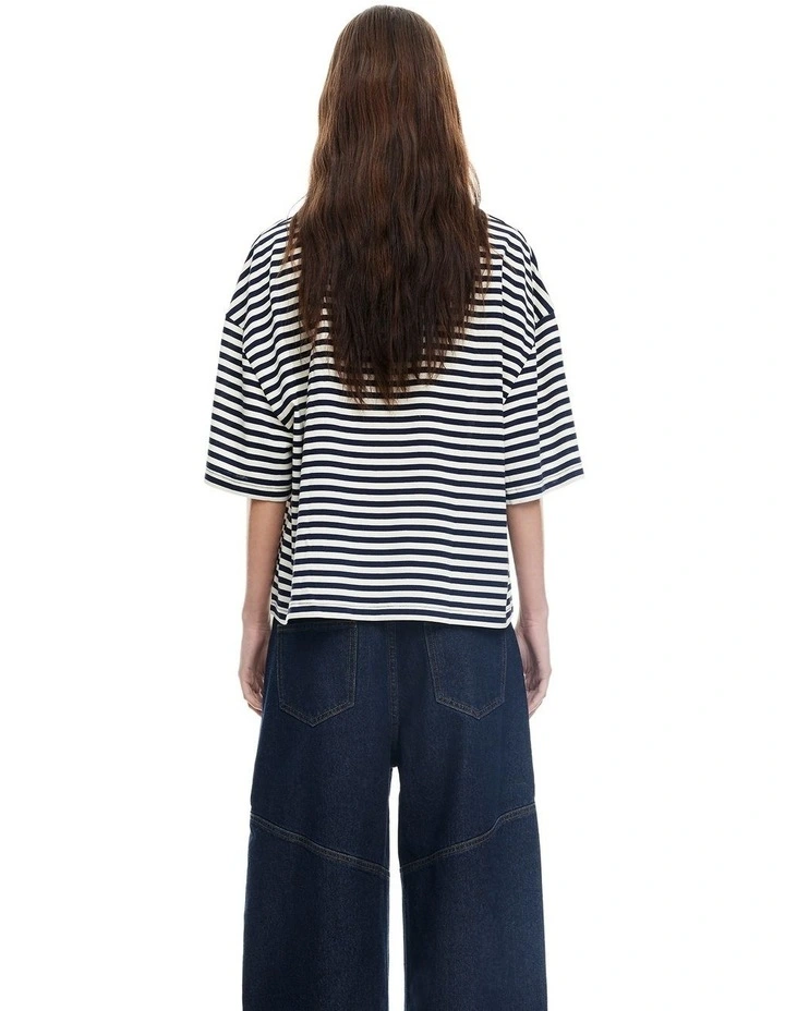 Bloom Short Sleeve Top in Blue image 2