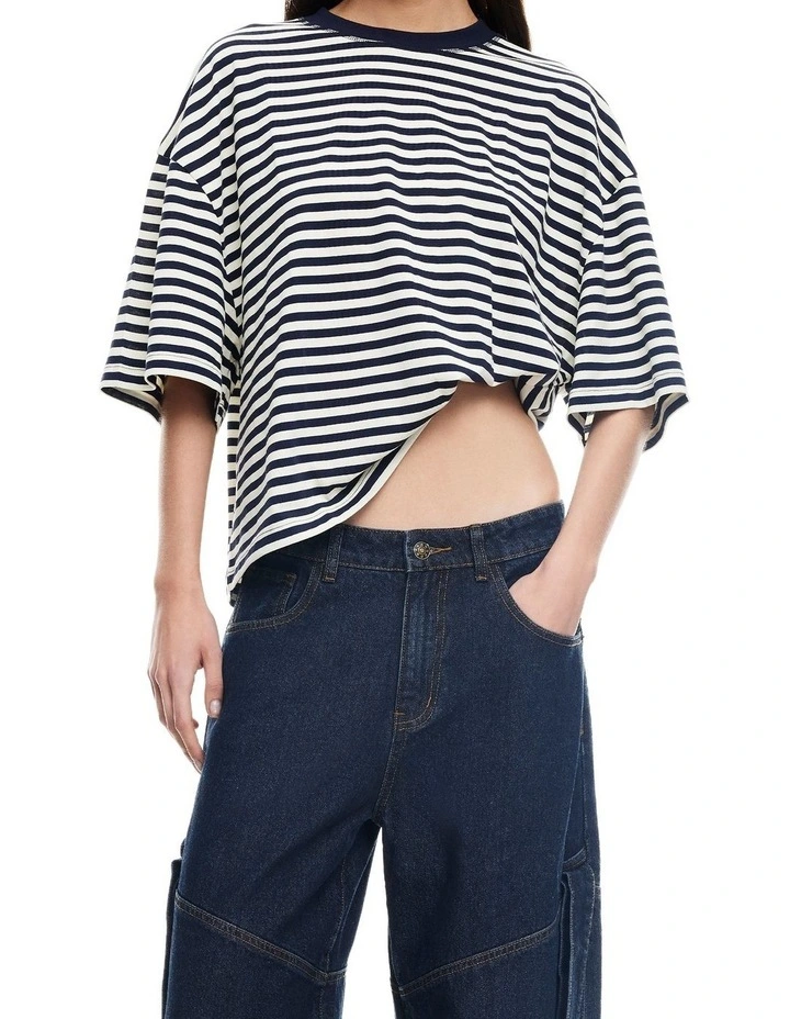 Bloom Short Sleeve Top in Blue image 4