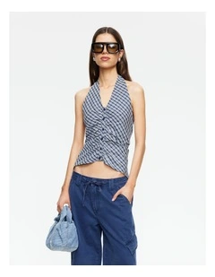 Power Hour Halter in Navy