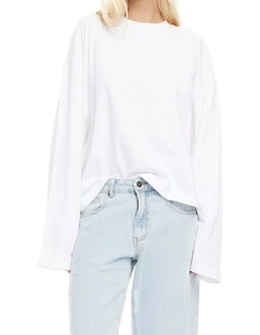 Bloom Long Sleeve Top in Grey